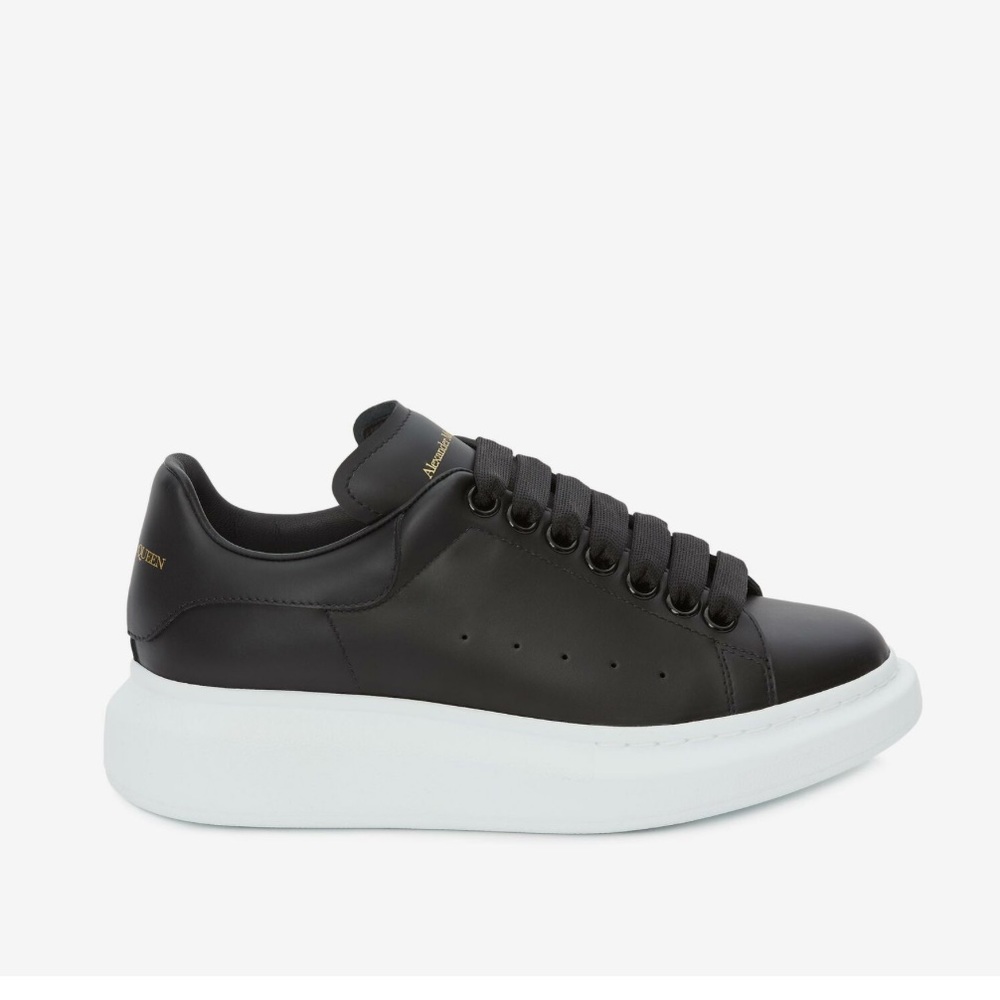 Black with white sole Alexander McQueen platform sneakers